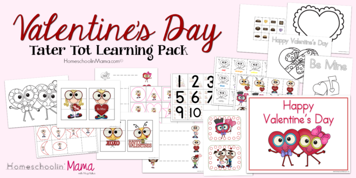 Valentine's Day Tater Tot Learning Pack