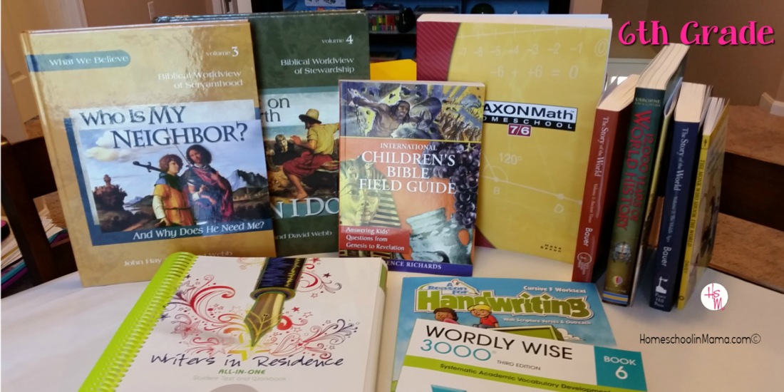 Our Curriculum for the 2016-2017 Homeschool Year {Kindergarten & 6th Grade}