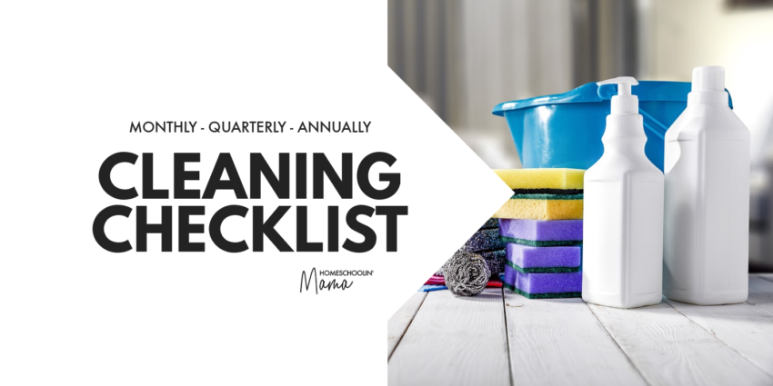 Monthly-Quarterly-Annually Cleaning Checklist