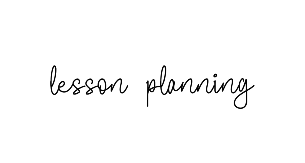 Planning the New Homeschool Year - Lesson Planning