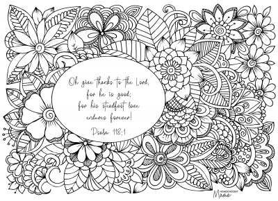 Thankfulness Coloring Page with Homeschoolin Mama